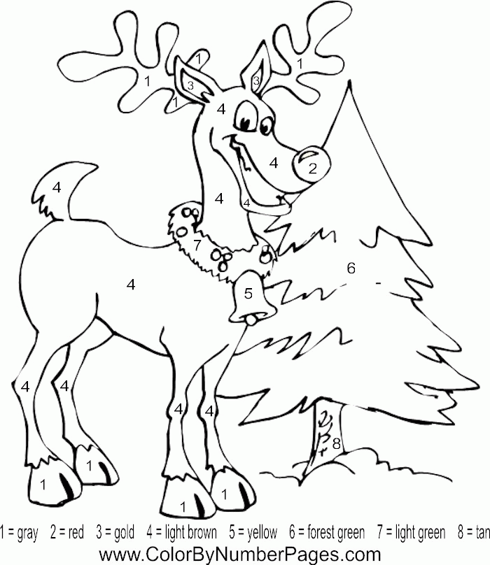 Free Christmas Color By Numbers, Download Free Christmas Color By Numbers png images, Free