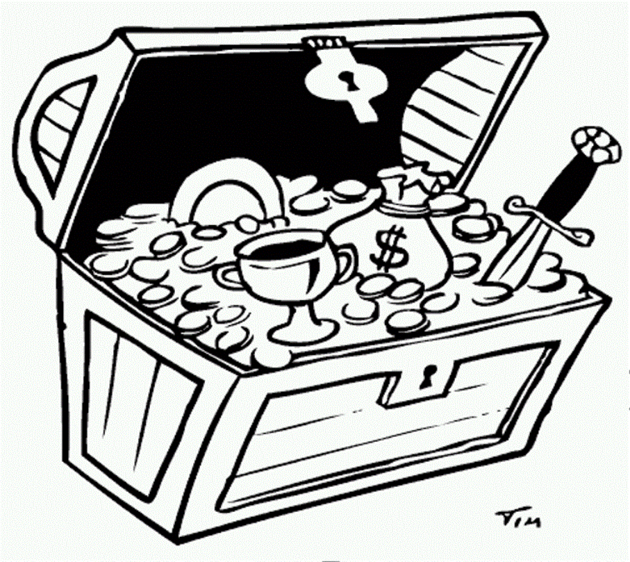 cartoon treasure chest - Clip Art Library