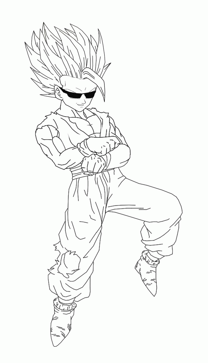 Clip Arts Related To : dragon ball gohan coloring pages. view all Dragon Ba...