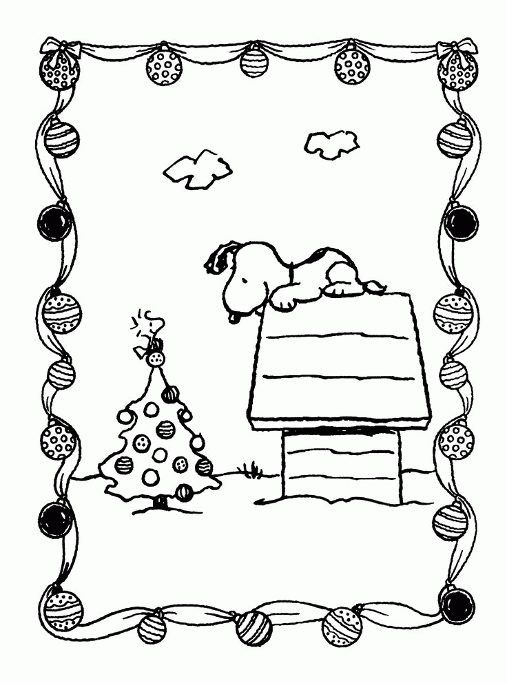 Simple Coloring Pages Charlie Brown Christmas Coloring Pages