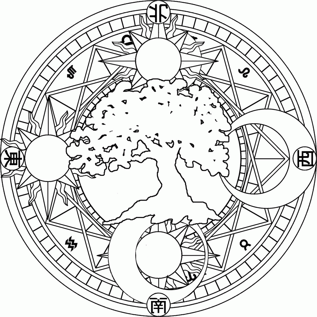 sun and moon coloring pages for adults   Clip Art Library