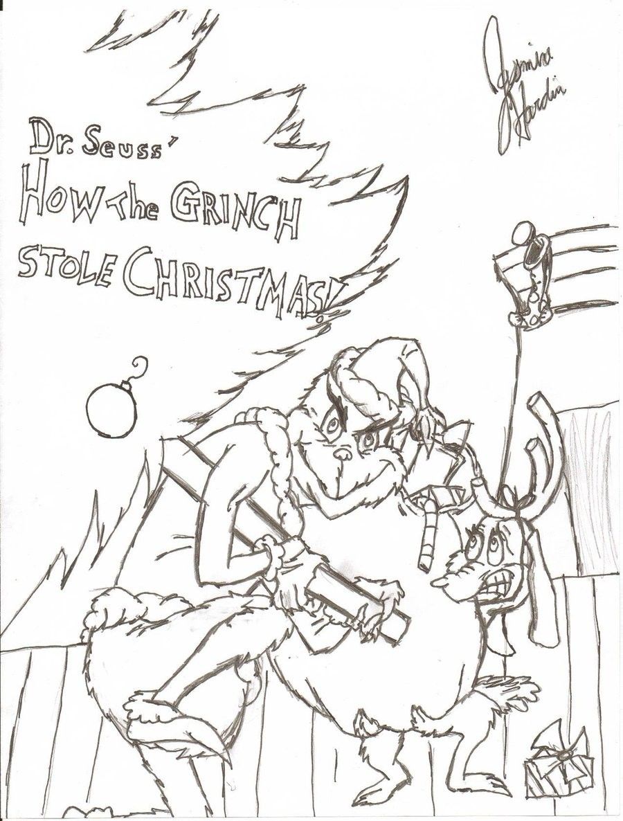 Max Grinch Coloring Pages 