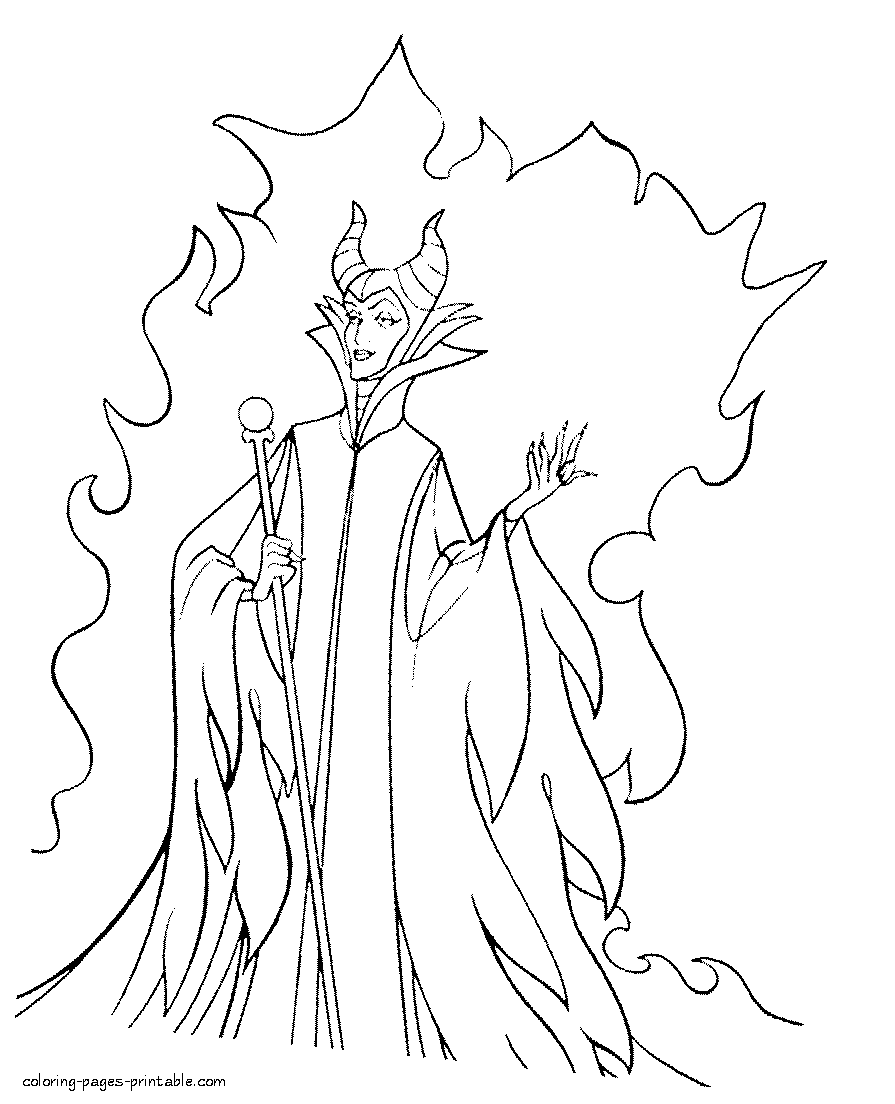 Free Maleficent Coloring Pages, Download Free Maleficent Coloring ...