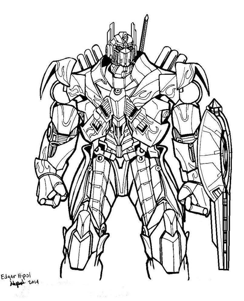 Free Transformers Coloring Pages Optimus Prime, Download Free