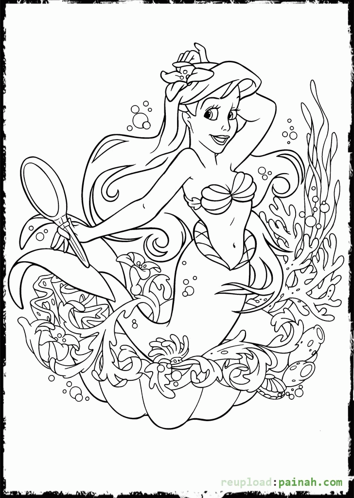 Advanced Coloring Pages Mermaids | Coloring Pages For All Ages