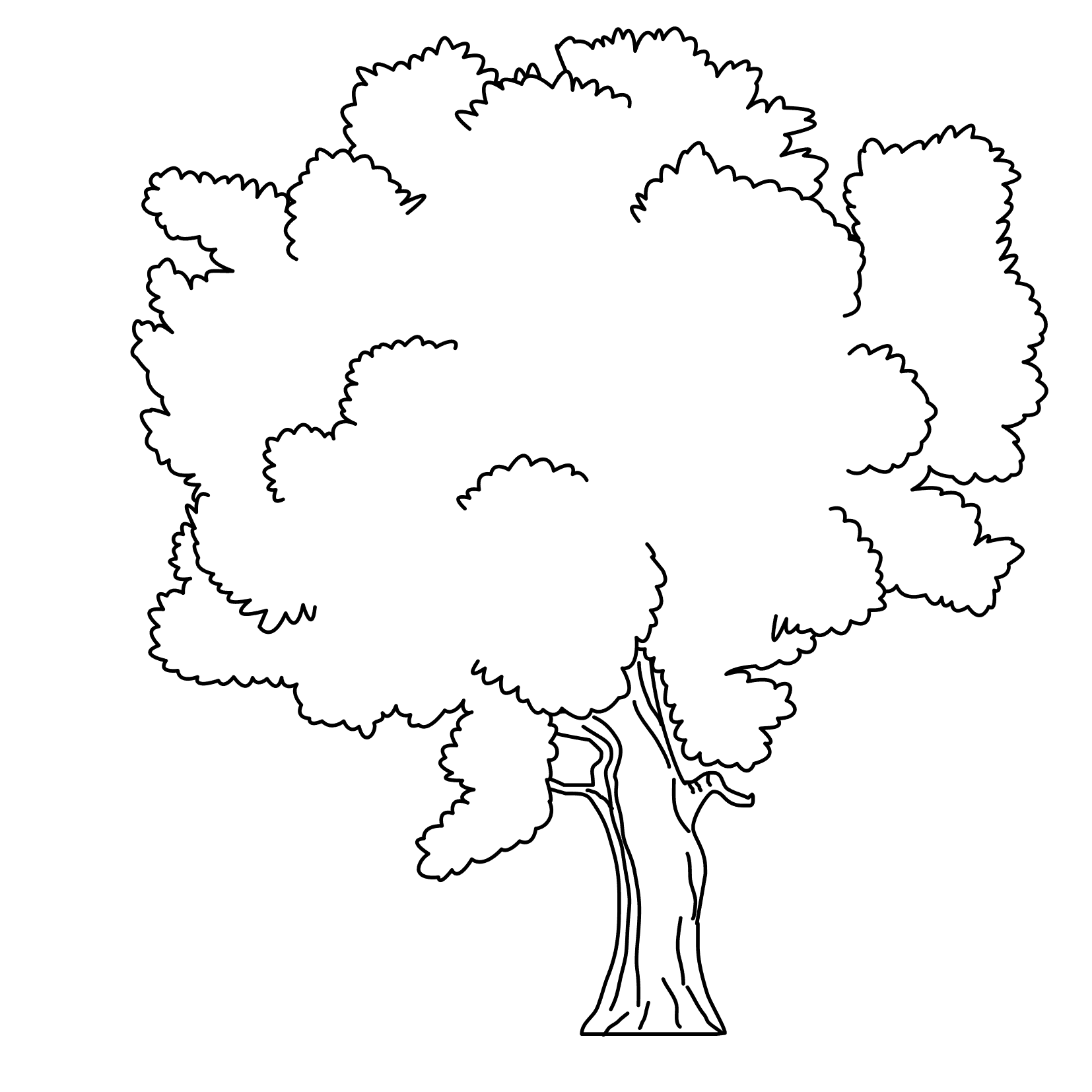 Free Tree Birthday Coloring Page Download Free Tree Birthday Coloring