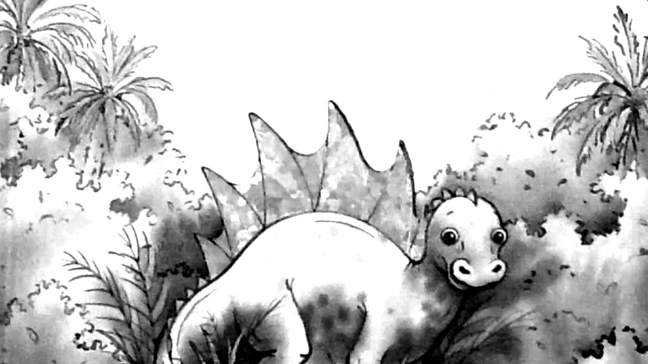 Dazzle The Dinosaur Coloring Page