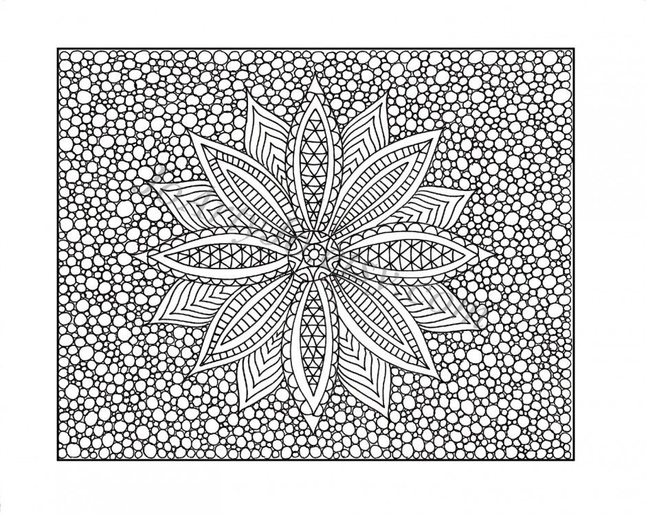 Difficult Mandala Coloring Pages Difficult for teen Coloring
