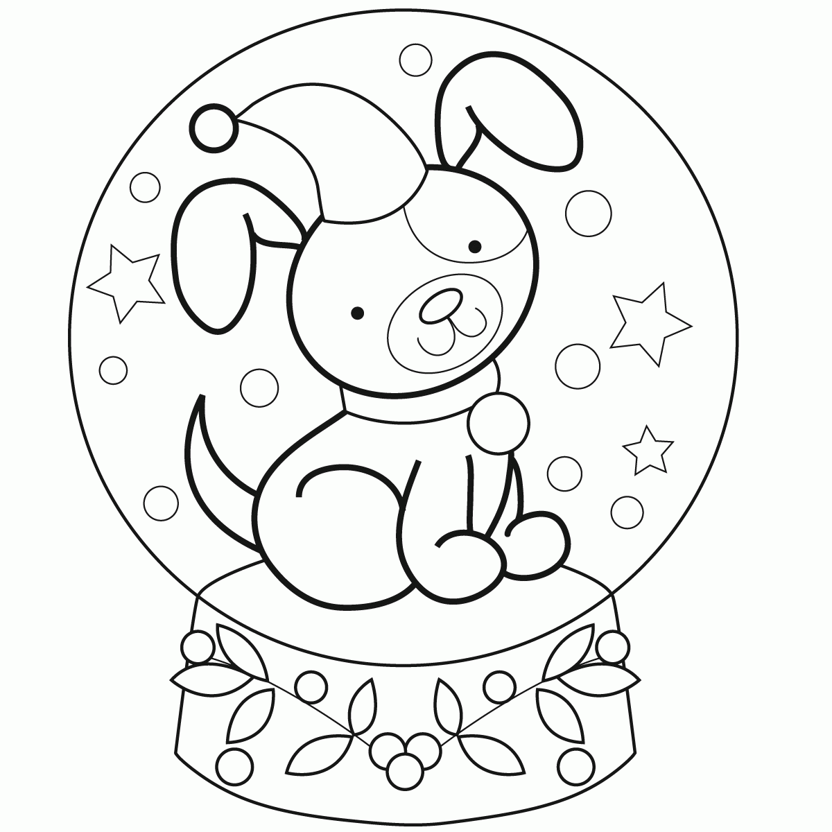 Cute Snow Globe Drawing