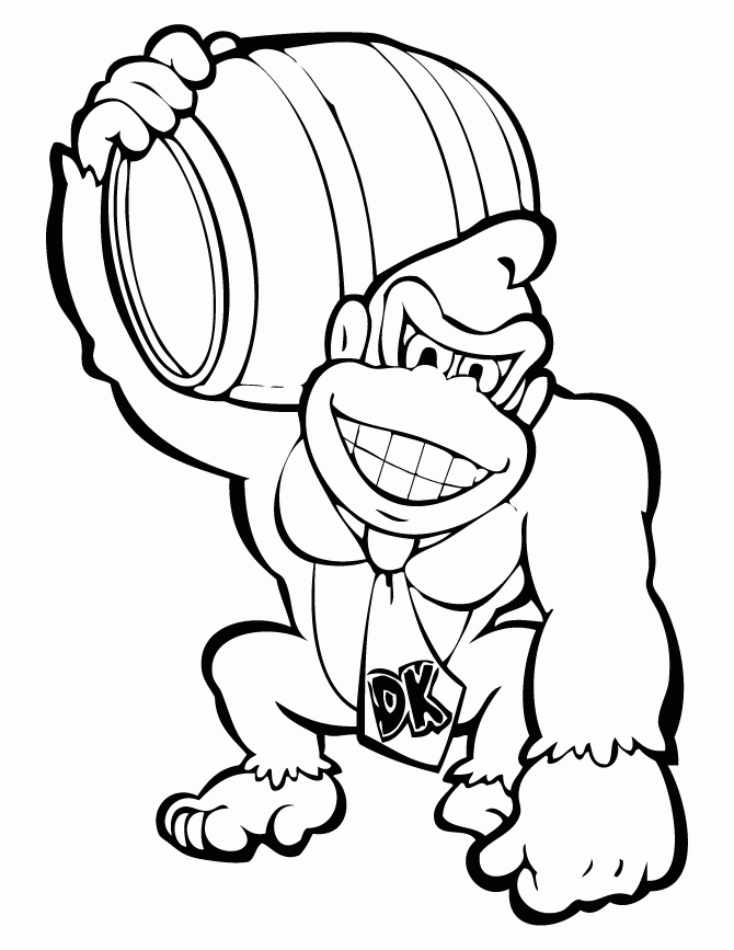 Free King Kong Coloring Page, Download Free King Kong Coloring Page png