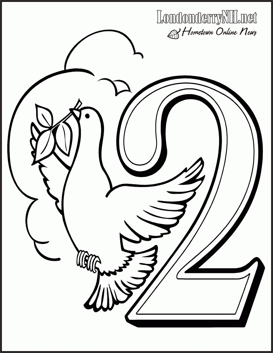 Partridge in a Pear Tree Coloring Page