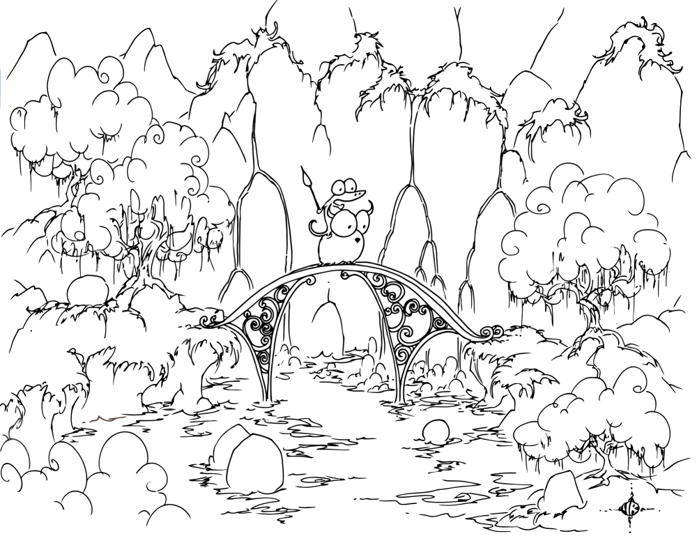 Coloring Pages Of Forest Scene | High Quality Coloring Pages