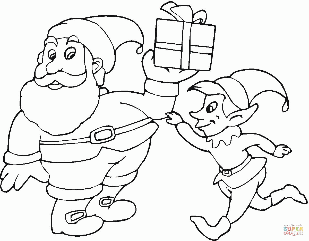 Elf On The Shelf Colouring Pages Printable Clip Art Library