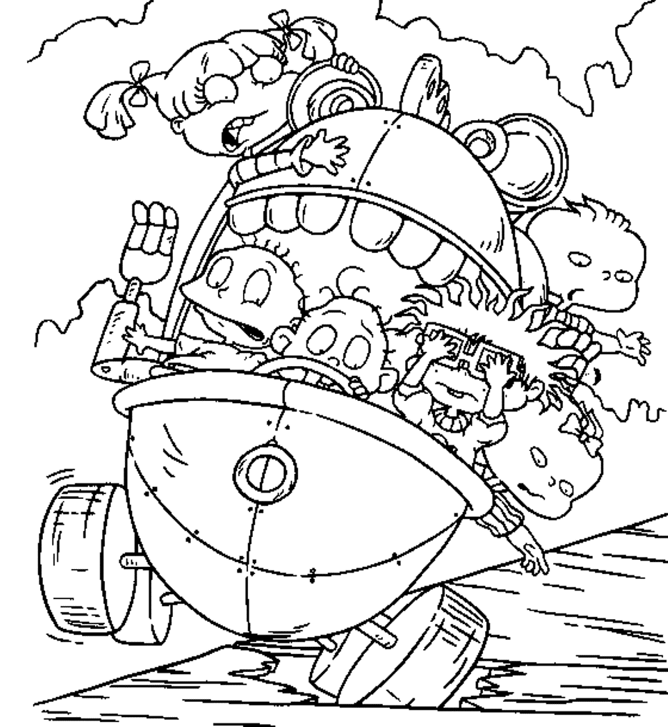 Kids Rugrats Coloring Pages | Cartoon Coloring pages