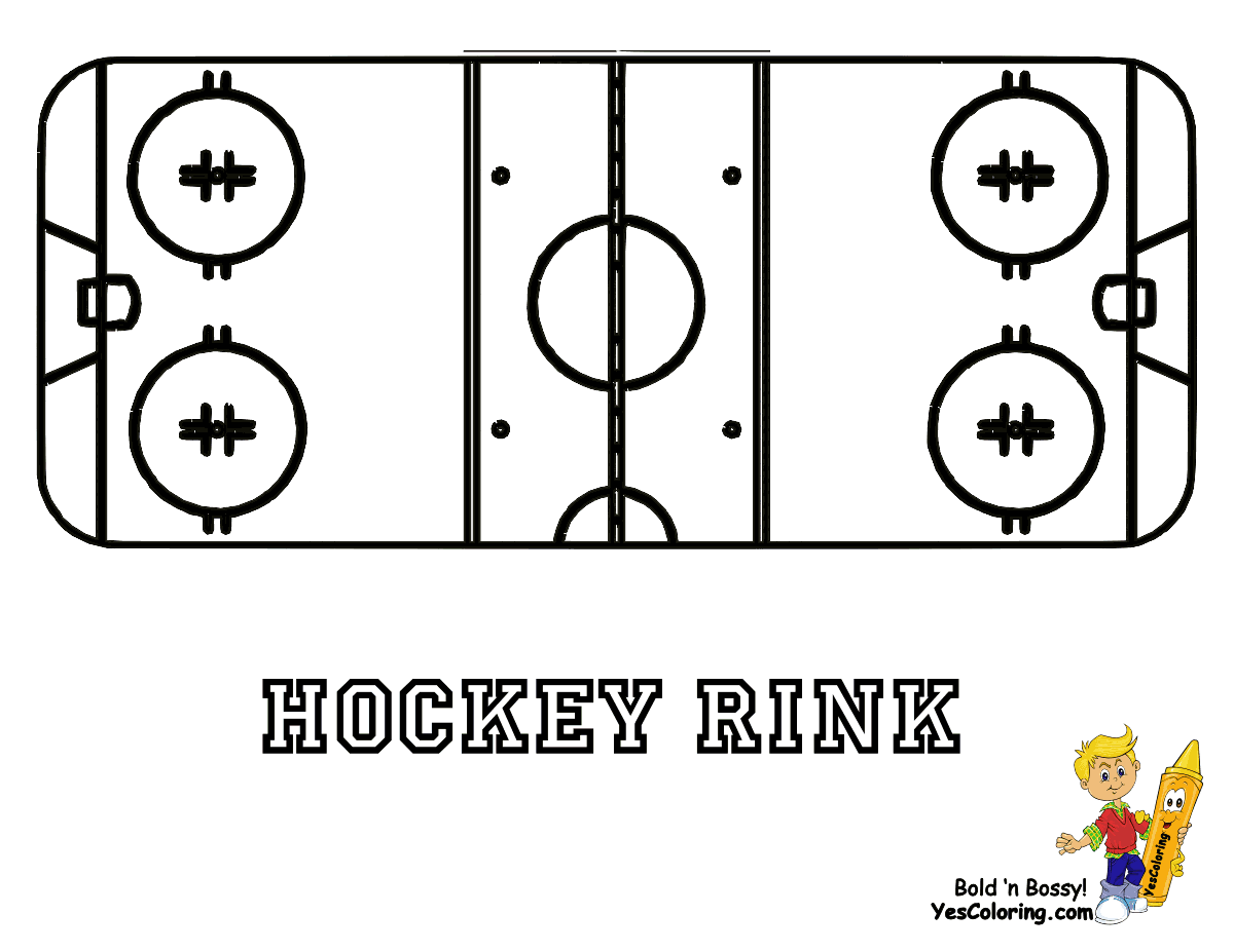 Power House Hockey Coloring Pages | Free | Hockey