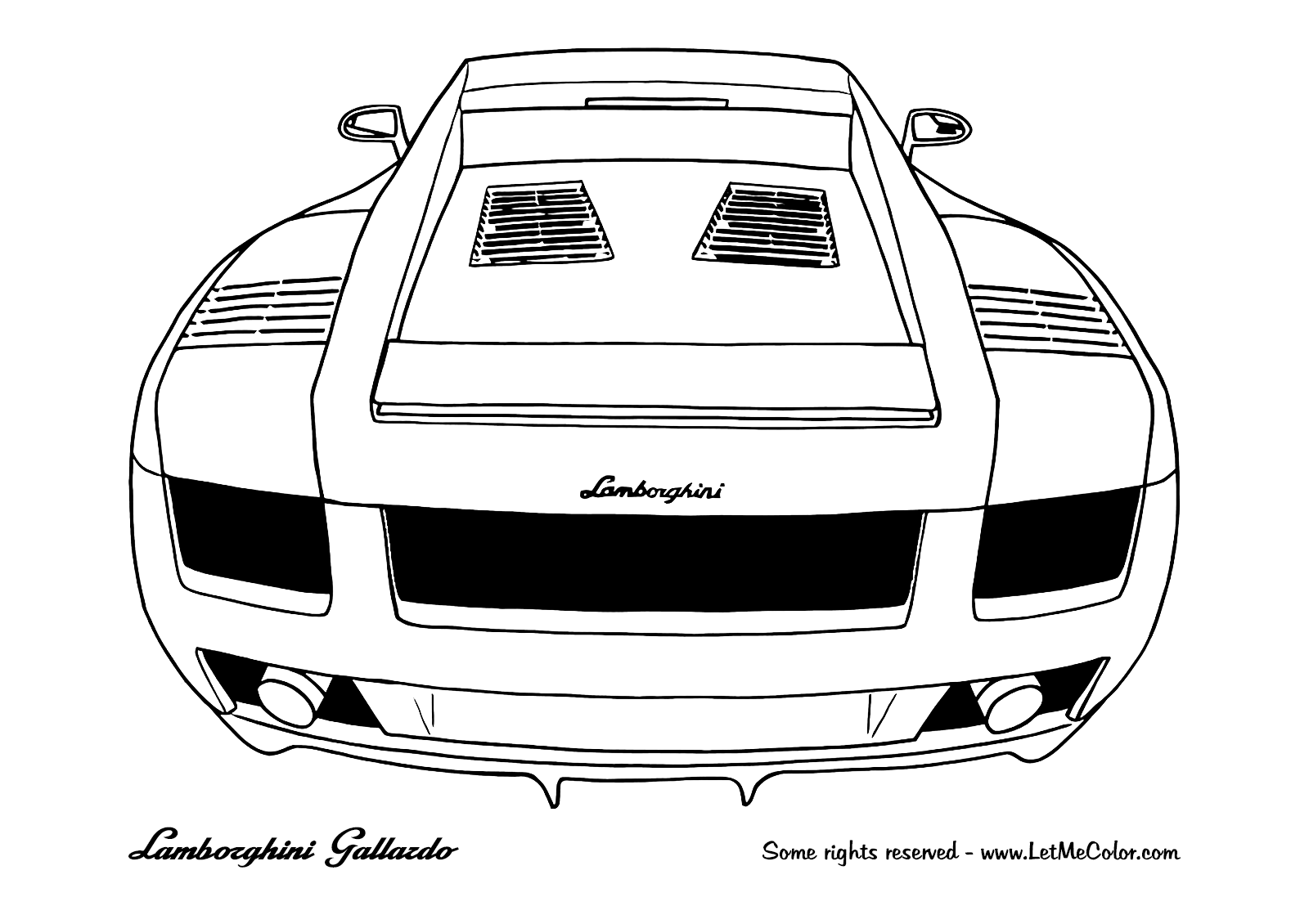 race car lamborghini coloring pages - Clip Art Library