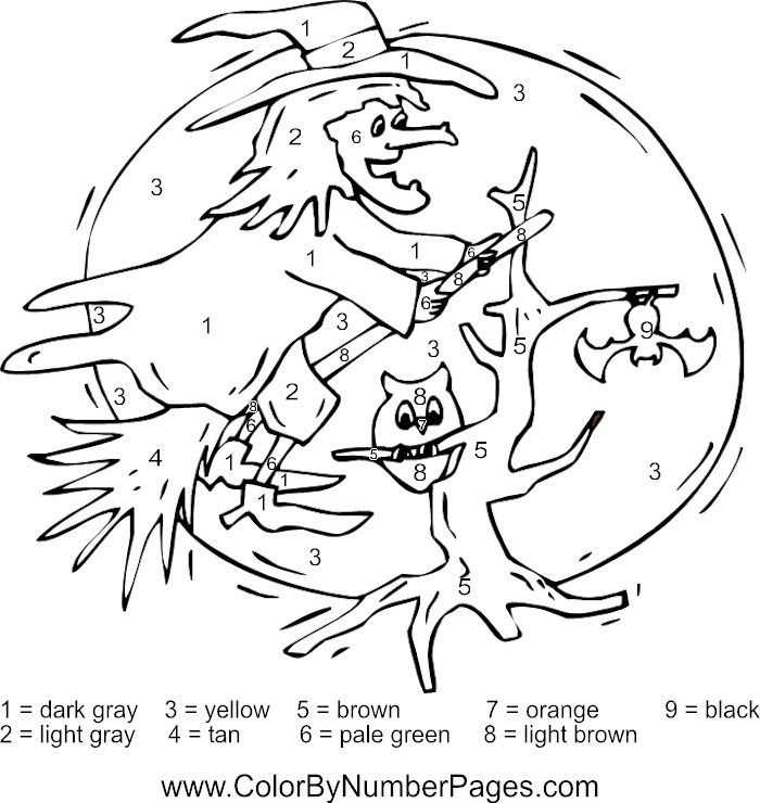 Free Halloween Color By Numbers Download Free Halloween Color By 