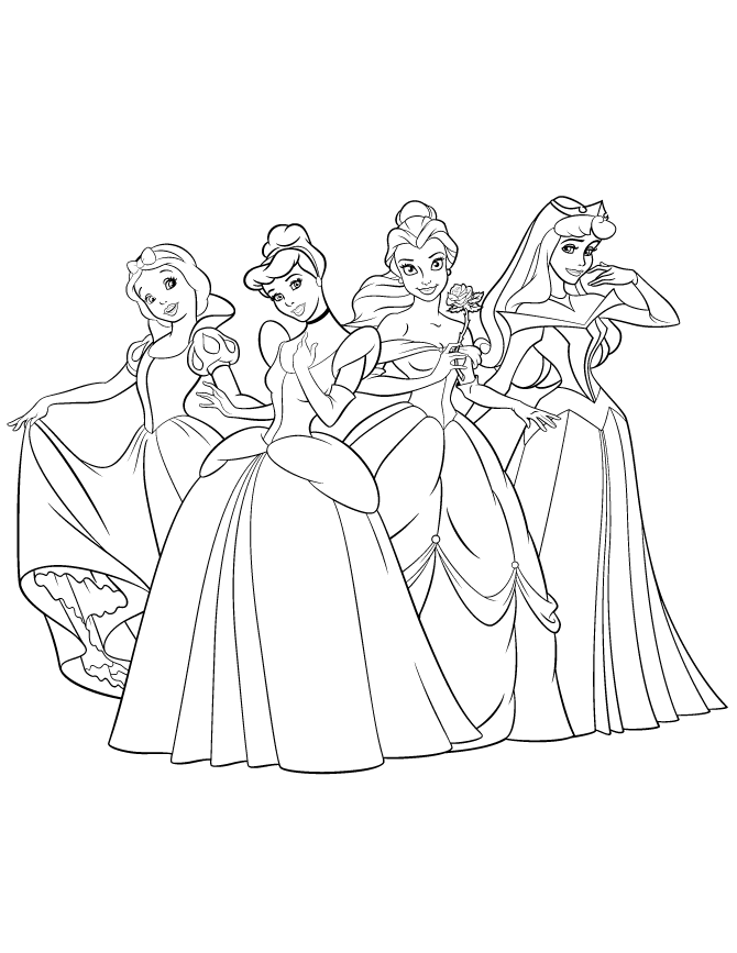 Disney Princess Free Printable Coloring Pages