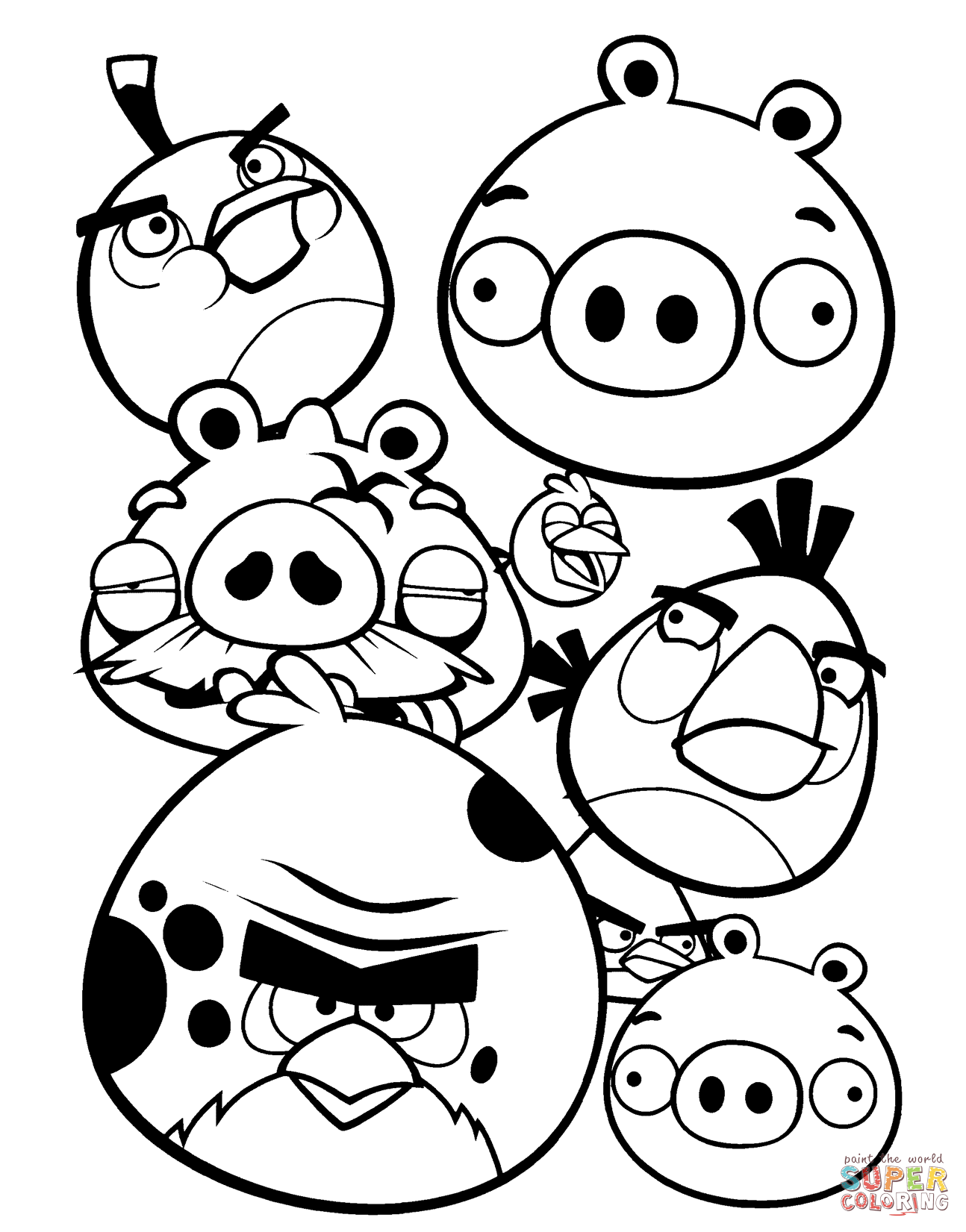angry birds colouring pages   Clip Art Library