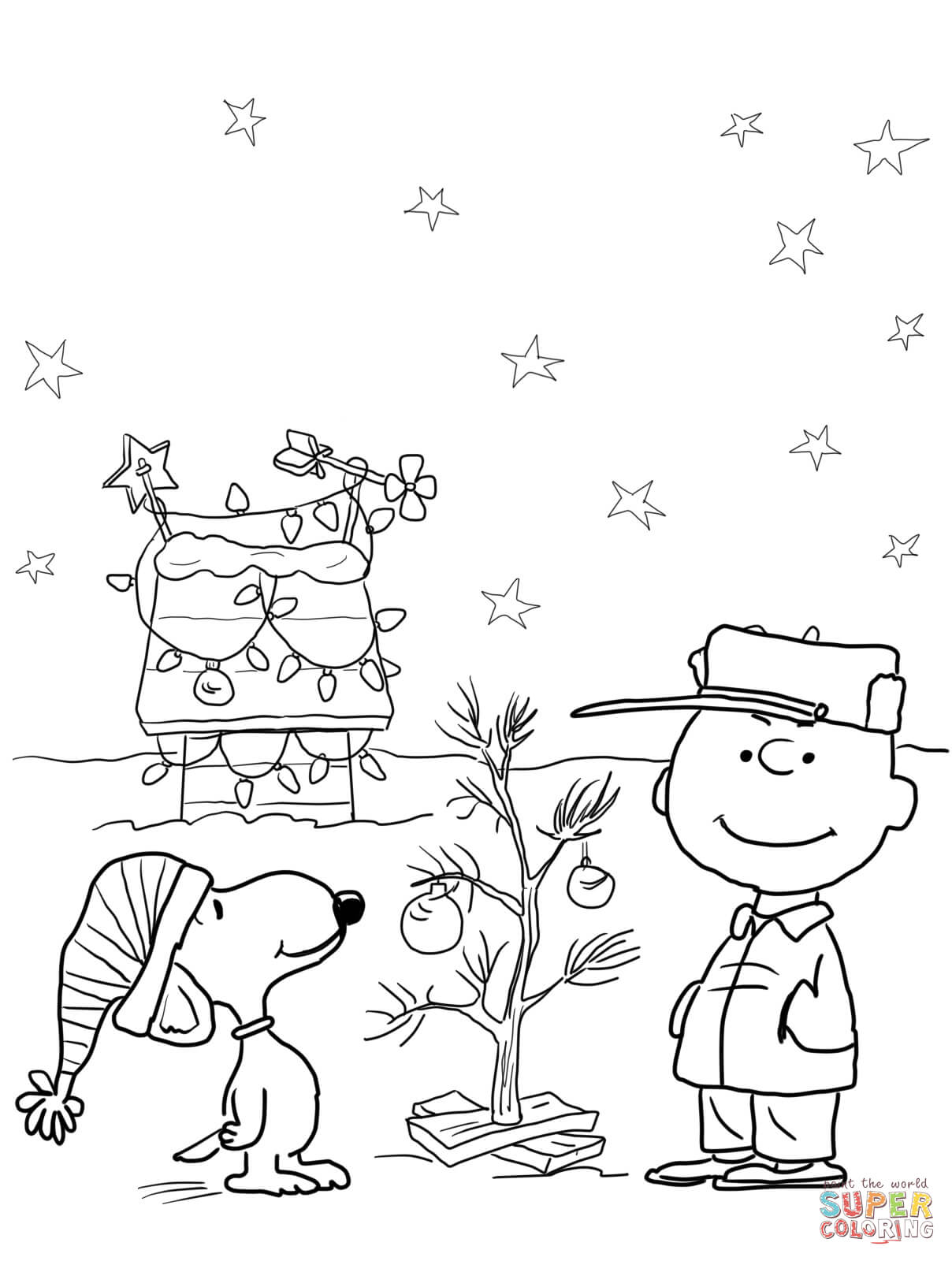 Peanuts Gang coloring page | Free Printable Coloring Pages