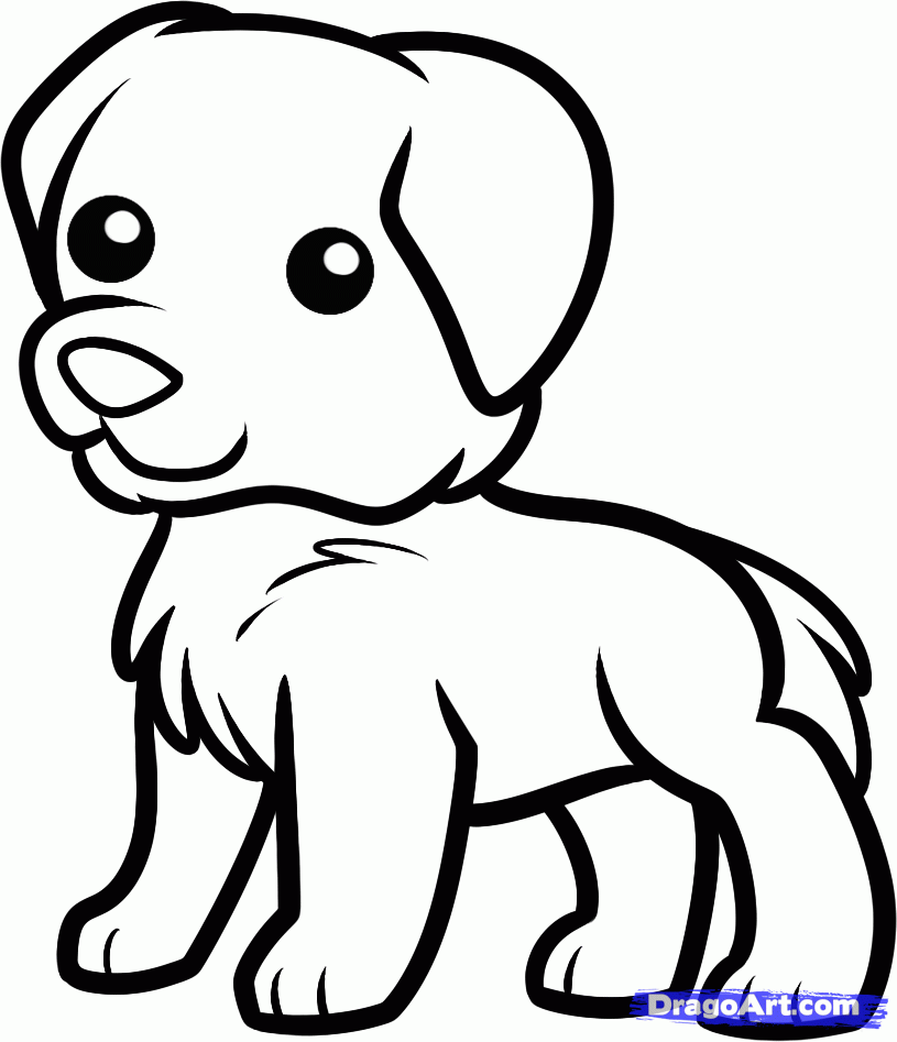 Free Golden Retriever Puppy Coloring Pages Printable, Download Free