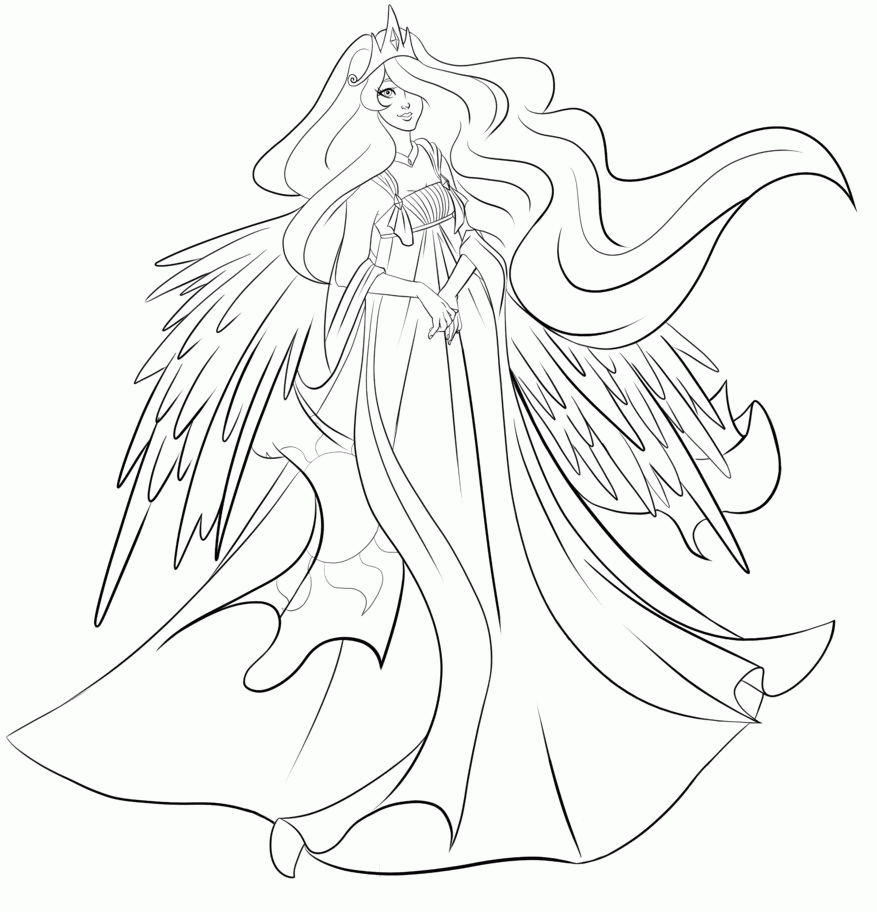  Princess Celestia Coloring Pages To Print - My Little