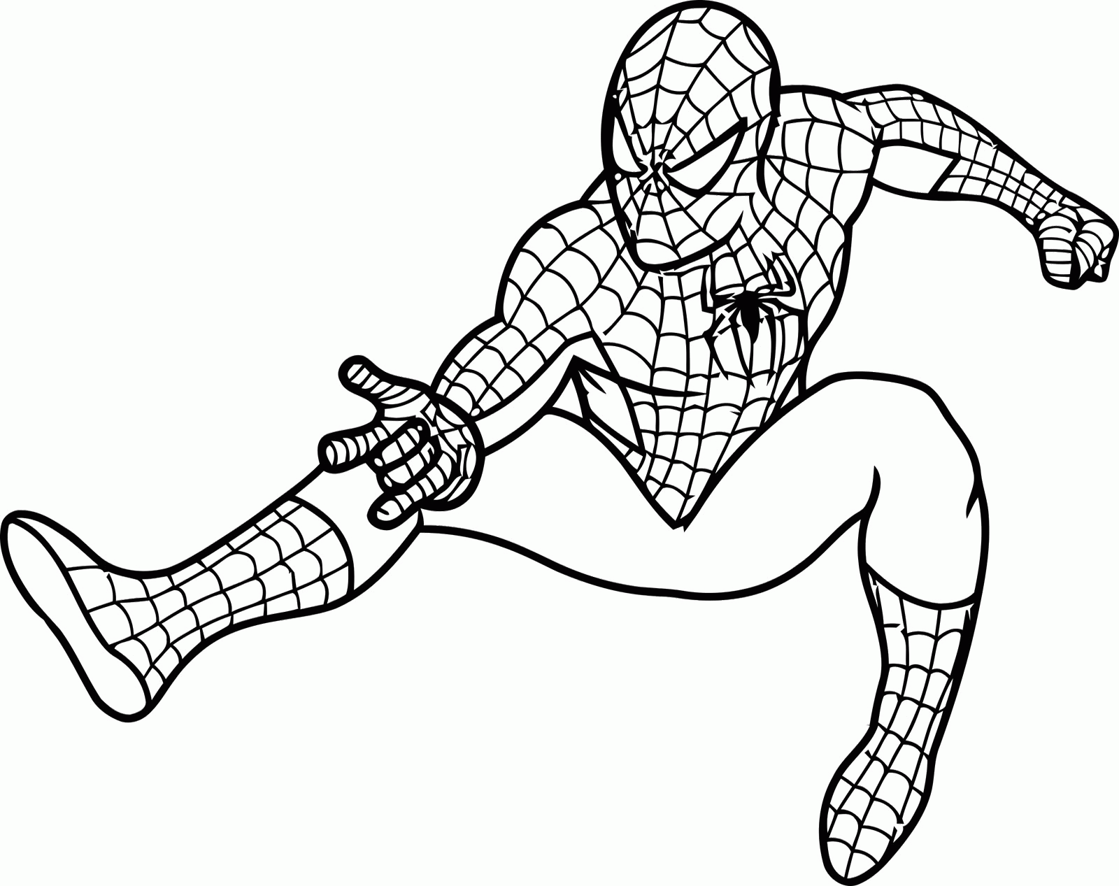 printable coloring pages for kids spiderman - Clip Art Library
