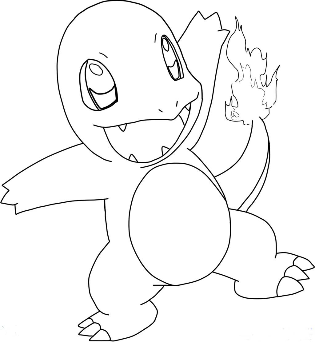 Pokemon coloring pages - charmander Coloring.