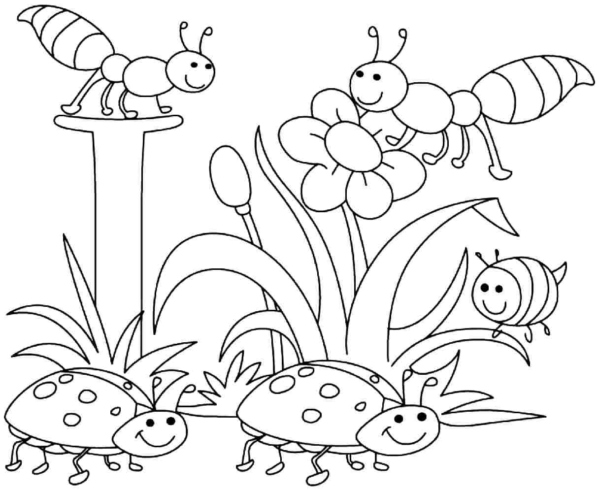 Free Coloring Pages Free For Kids Spring Time, Download Free ...