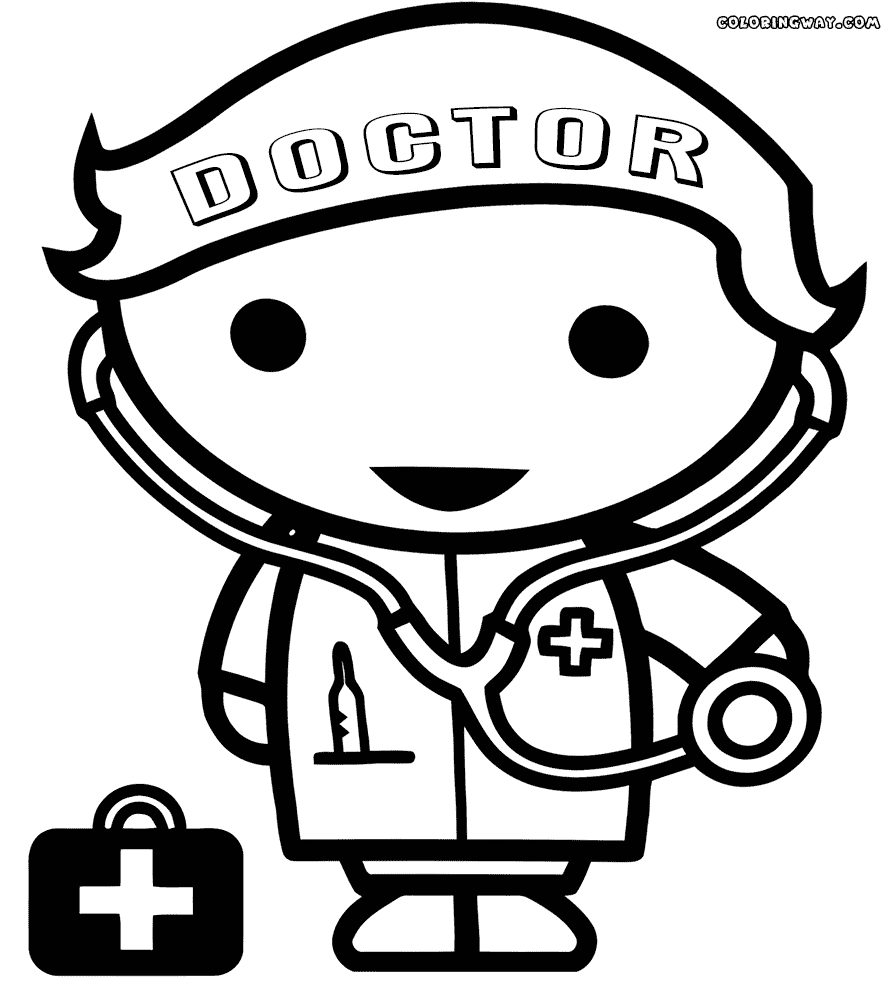 Coloring Pages For Kids Doctor Clip Art Library