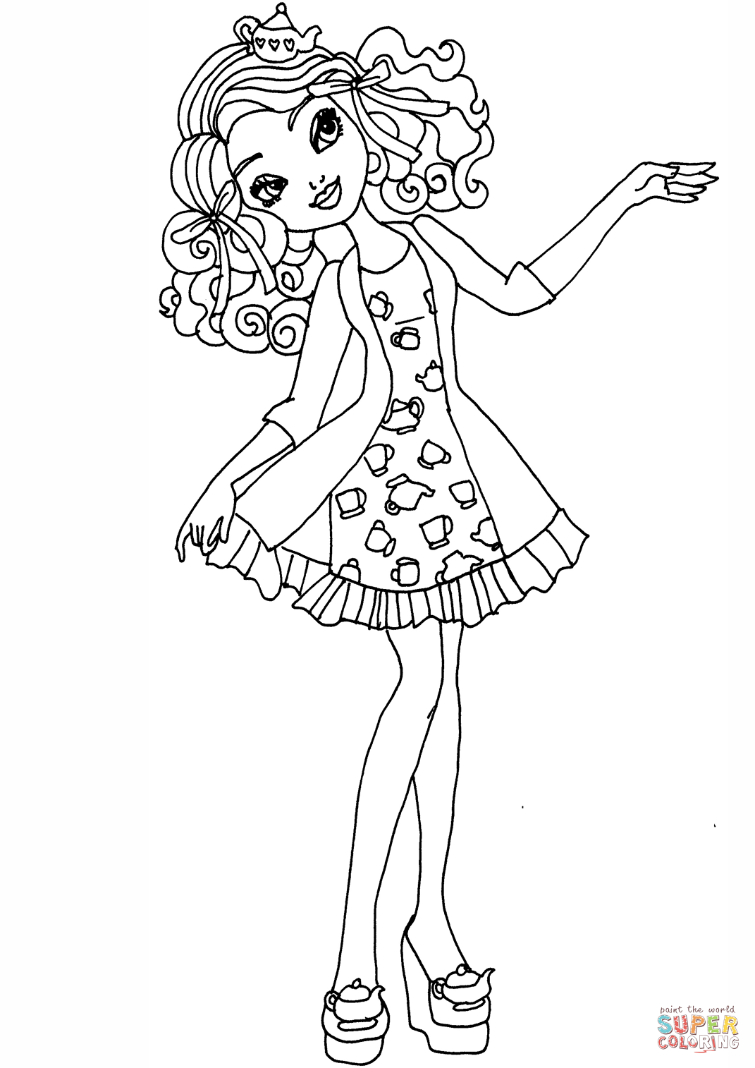 Ever After High Getting Fairest Madeline coloring page | Free