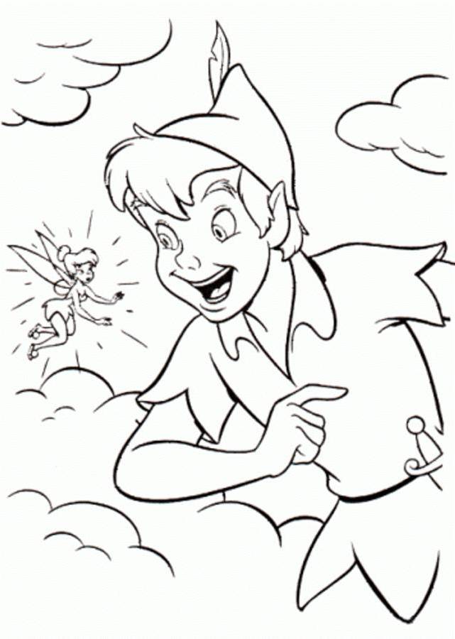 print coloring pages of tinkerbell and friends
