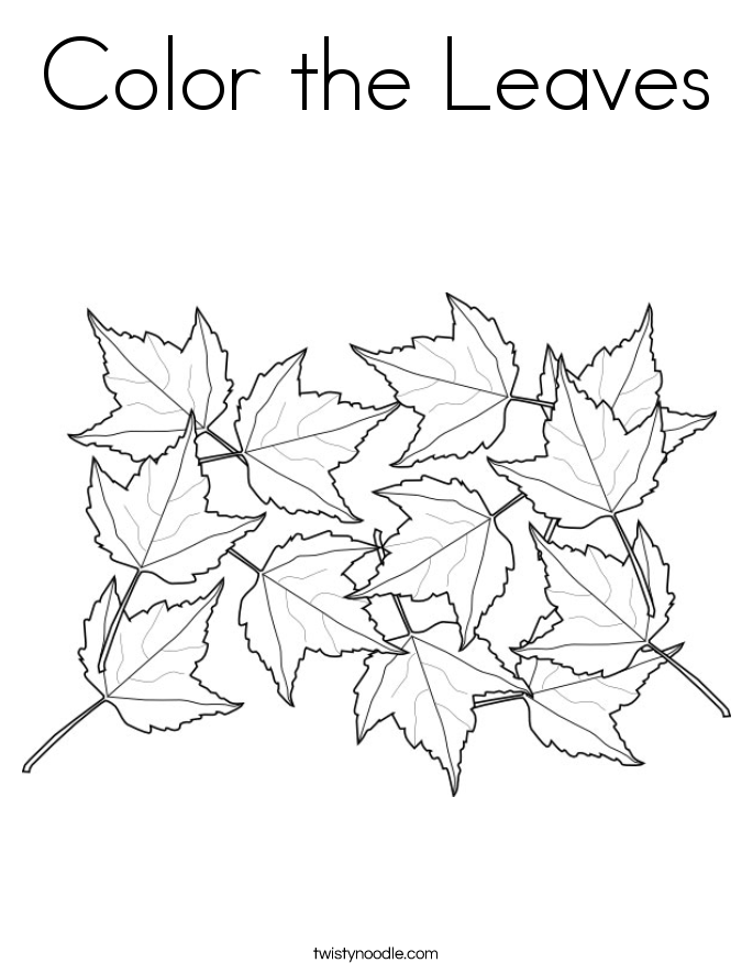 Maple Leaf Coloring Page Printable