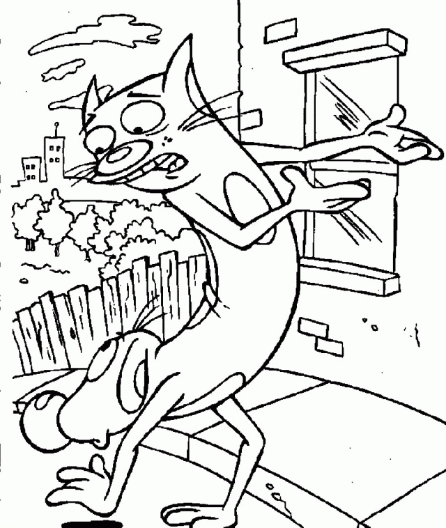 Catdog Coloring Pages Catdog Coloring Pages Printable Coloring