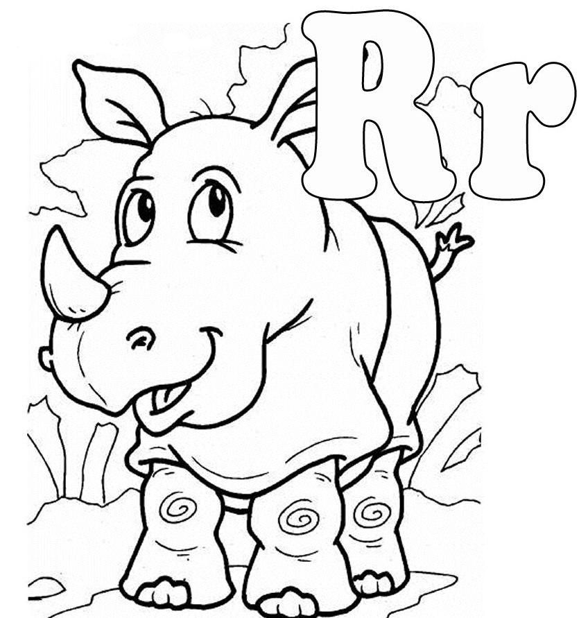 Letter R Is For Animal Coloring Pages - Activity Coloring Pages