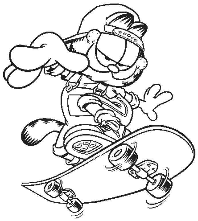 Coloring Page - Garfield coloring Page