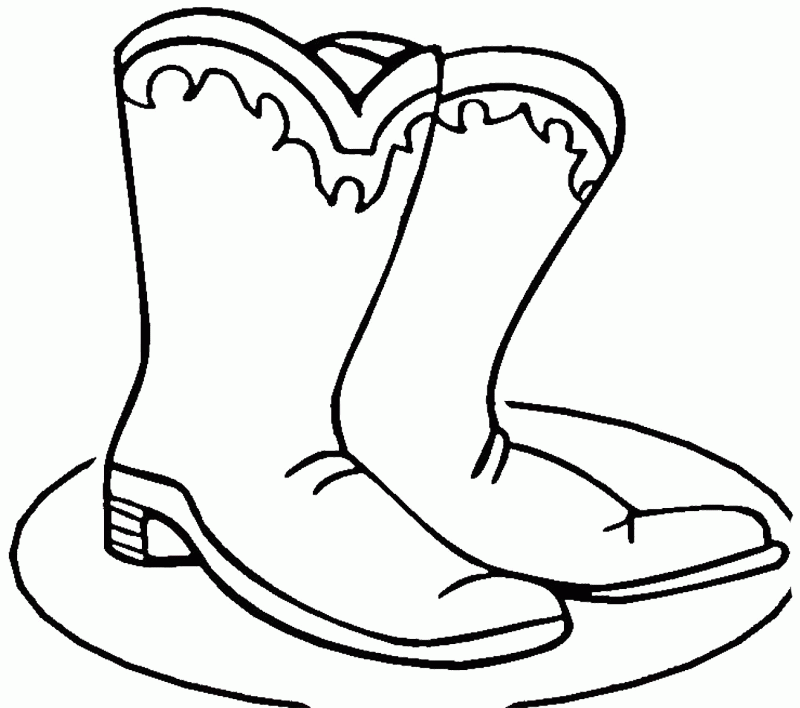 winter boot Colouring Pages