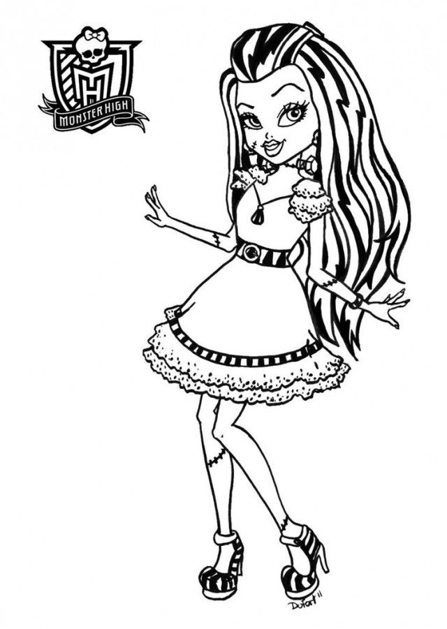 Monster High Dolls Coloring Pages