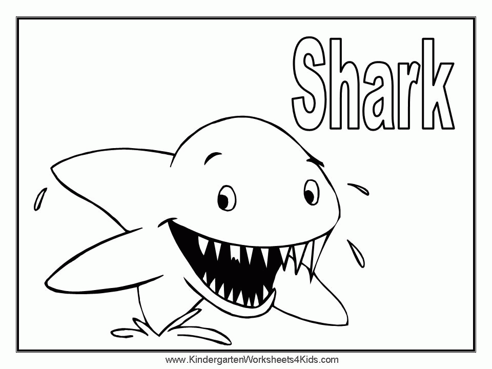 Shark Coloring Page - Free