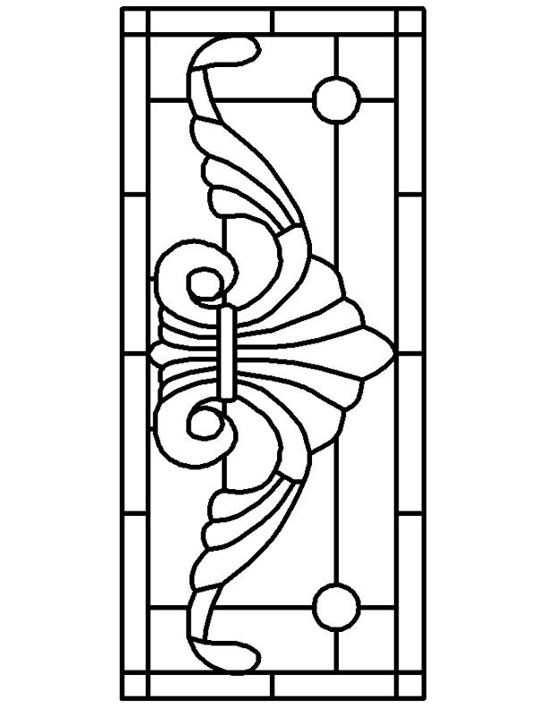 Printable Free Victorian Stained Glass Patterns Clip Art Library