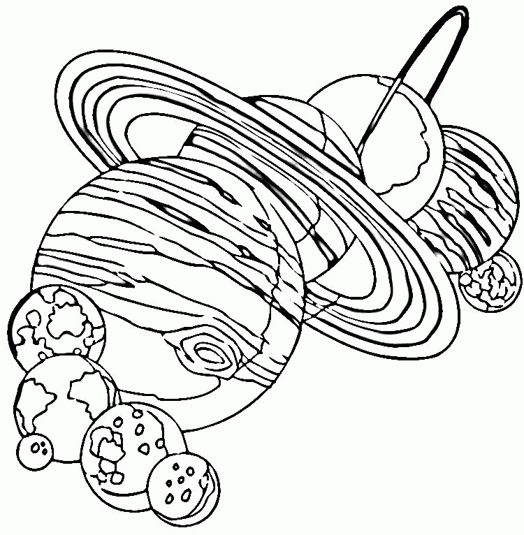 SOLAR SYSTEM Colouring Pages