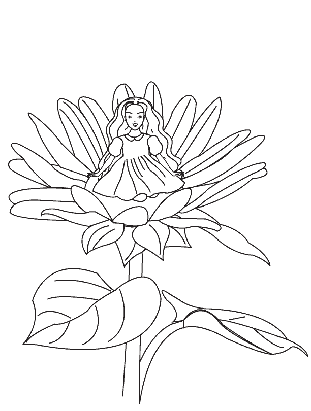 Coloring Pages - Thumbelina page1