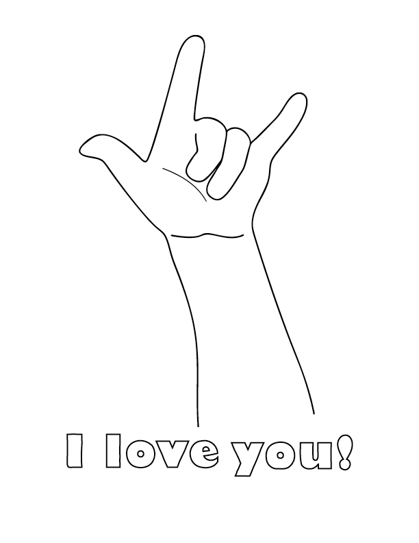 I Love You Coloring Pages | Top Coloring Pages