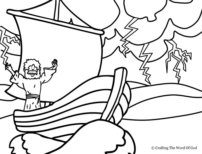 Jesus Calms The Storm- Coloring Page  Crafting The Word Of God