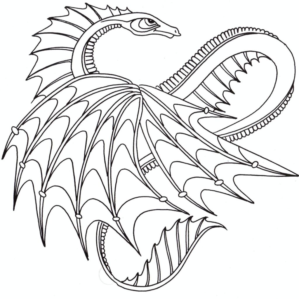 mandala dragon coloring pages - Clip Art Library