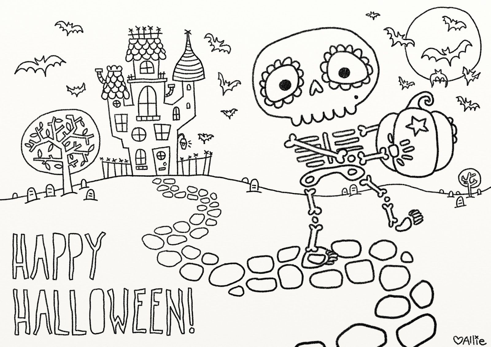 Free Free Printable Halloween Coloring Pages For Preschoolers, Download