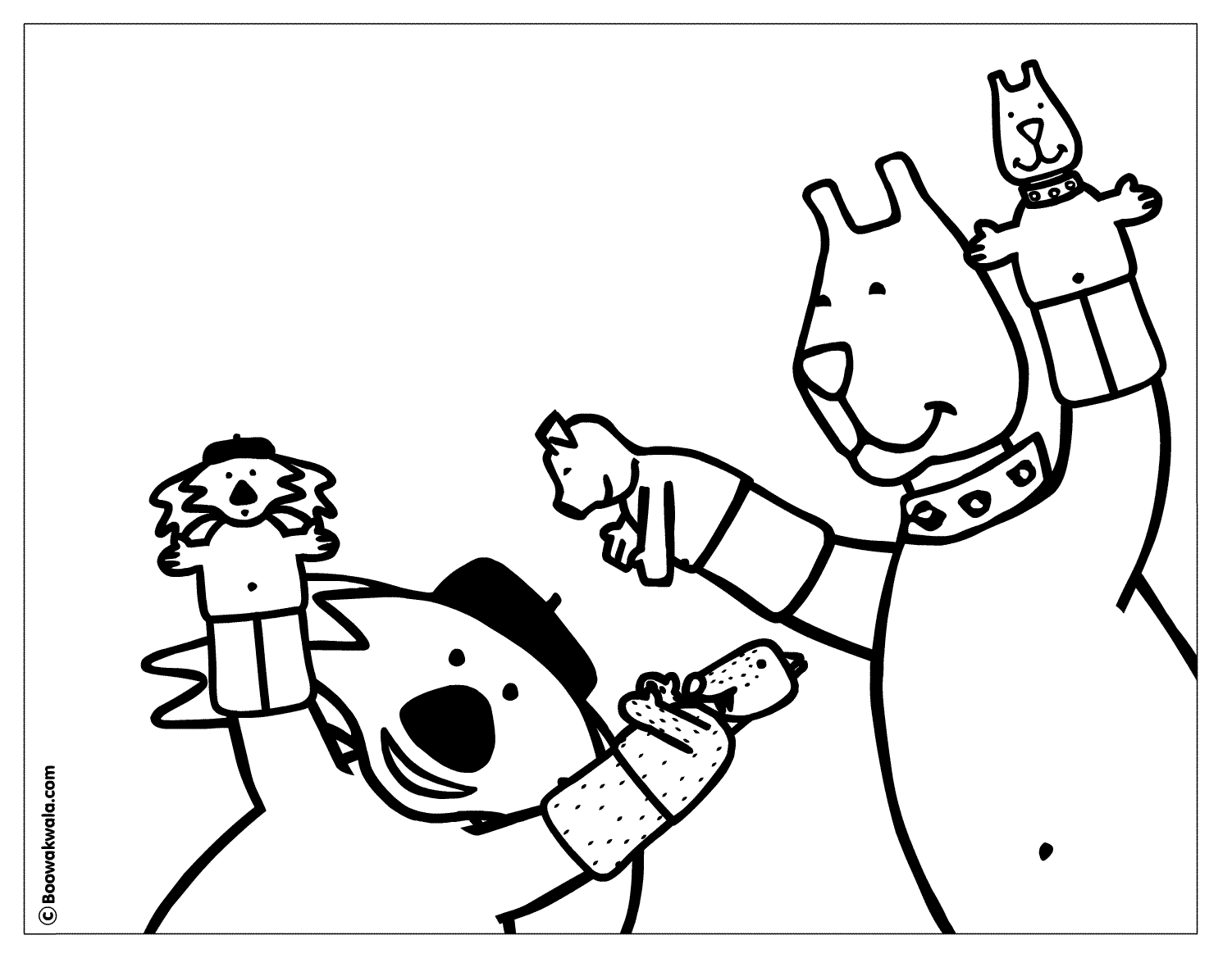 Free Puppet Coloring Page Download Free Puppet Coloring Page Png