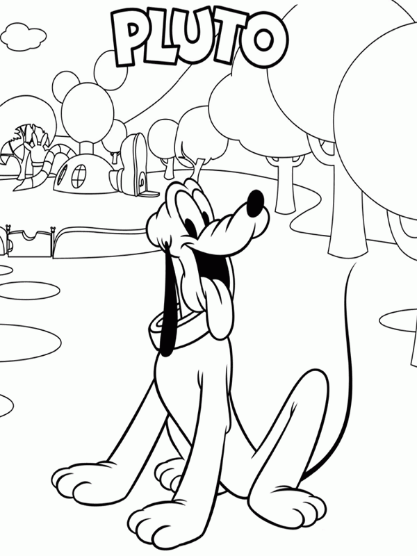 Pluto Coloring Pages | Free Printable 