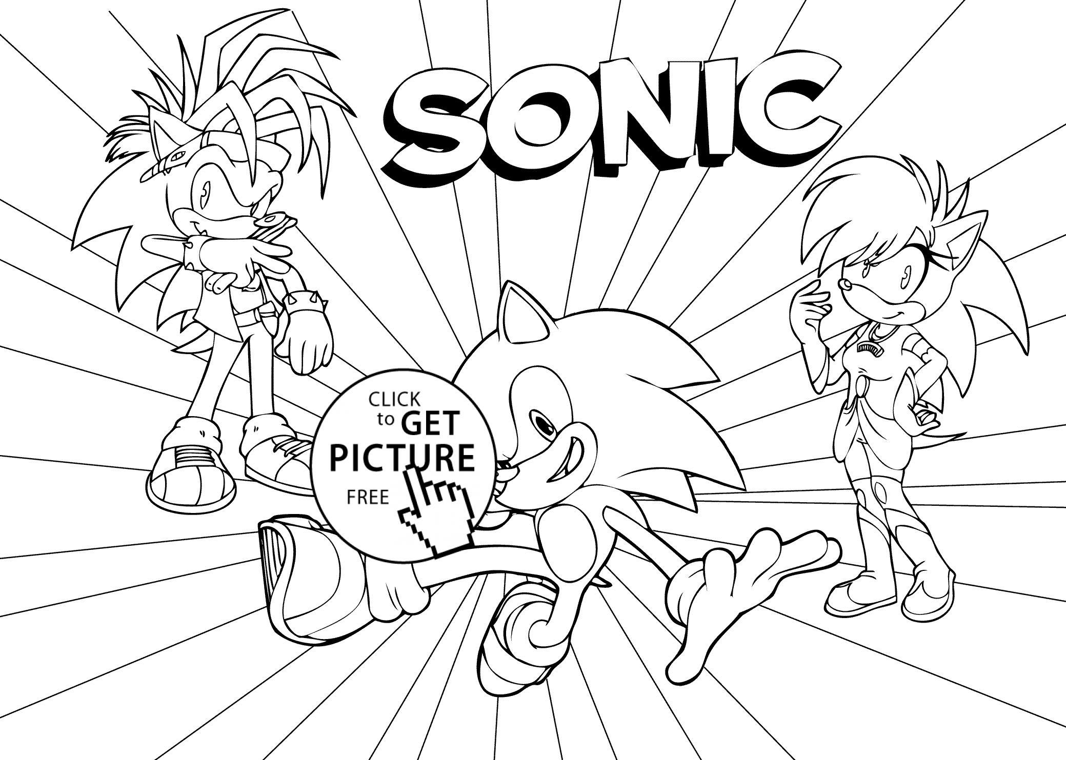 free sonic coloring pages