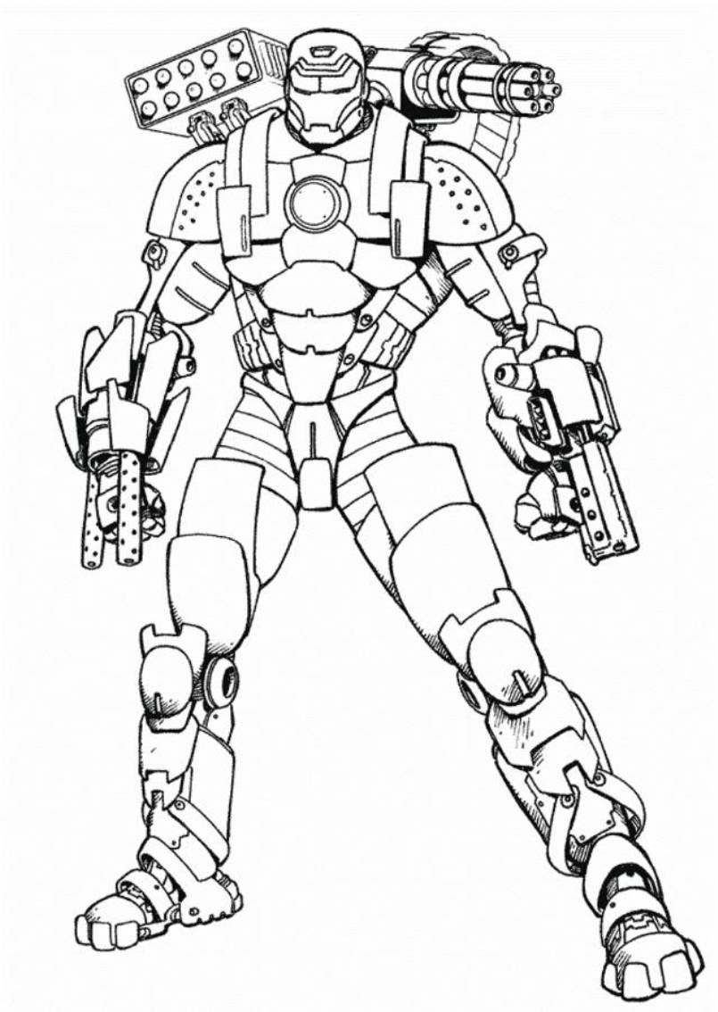 printable iron man coloring pages - Clip Art Library